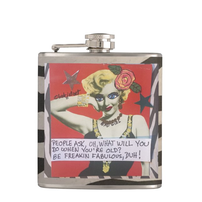 PETACA FLASK-PEOPLE PIDEN, QUÉ USTED HACE CUANDO USTED ES (Anverso)