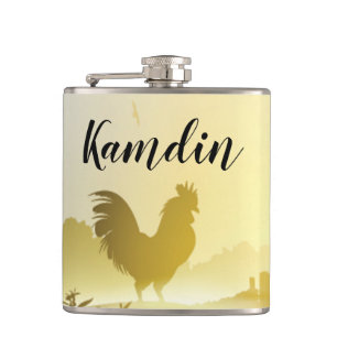 Petaca Flask personalizado Sunny Morny Morning Farm Count