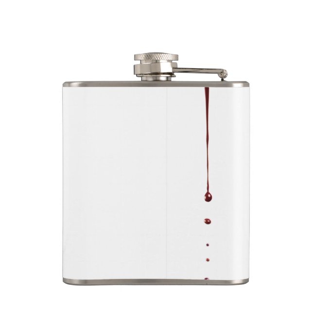 Petaca Flask personalizado zombie goteo de sangre vampiro (Reverso)