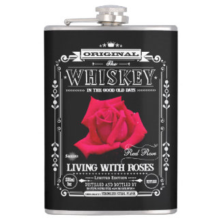 Petaca FLASK_Red Rose