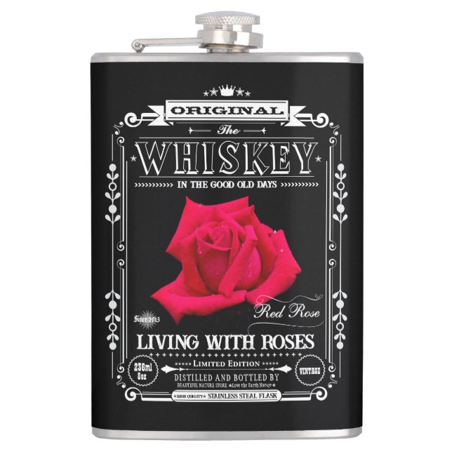 Petaca FLASK_Red Rose (Anverso)