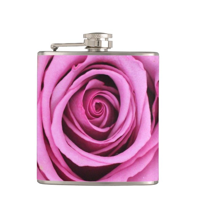 Petaca Flask rosa rosa (Anverso)