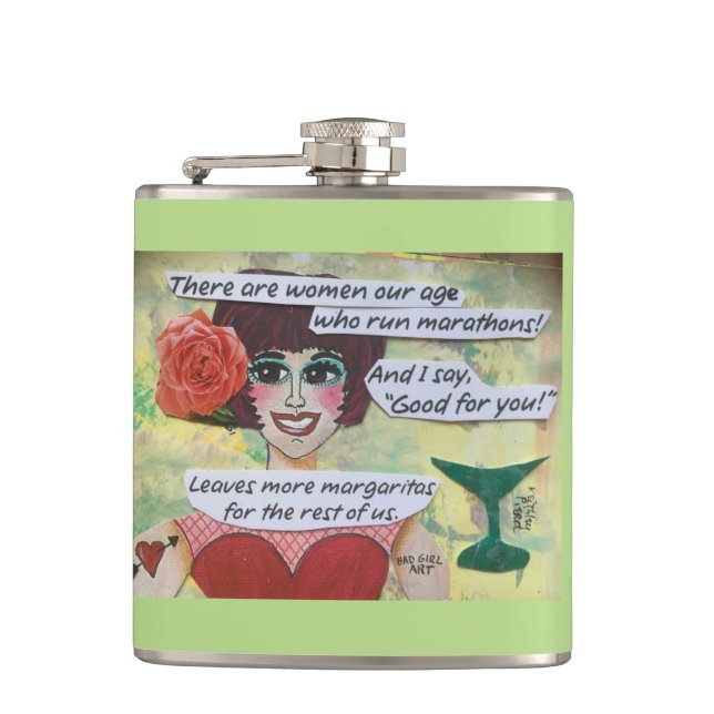 PETACA FLASK-THERE SON MUJERES NUESTROS MARATONES DEL (Anverso)