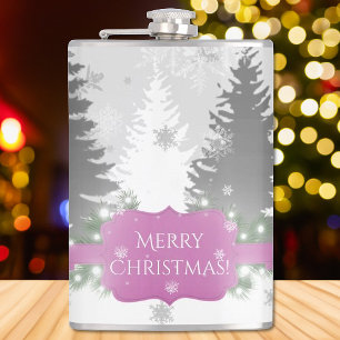 Petaca Flask Winter Wonderland - Magenta