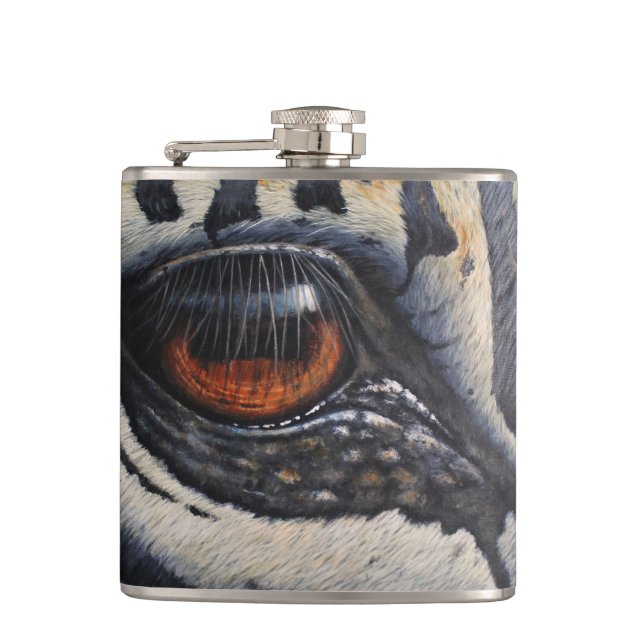 Petaca Flask Zebra Eye (Anverso)