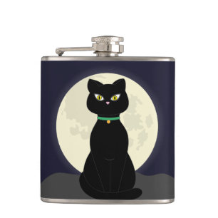 PETACA FLASKS BLACK CAT MOONLIGHT