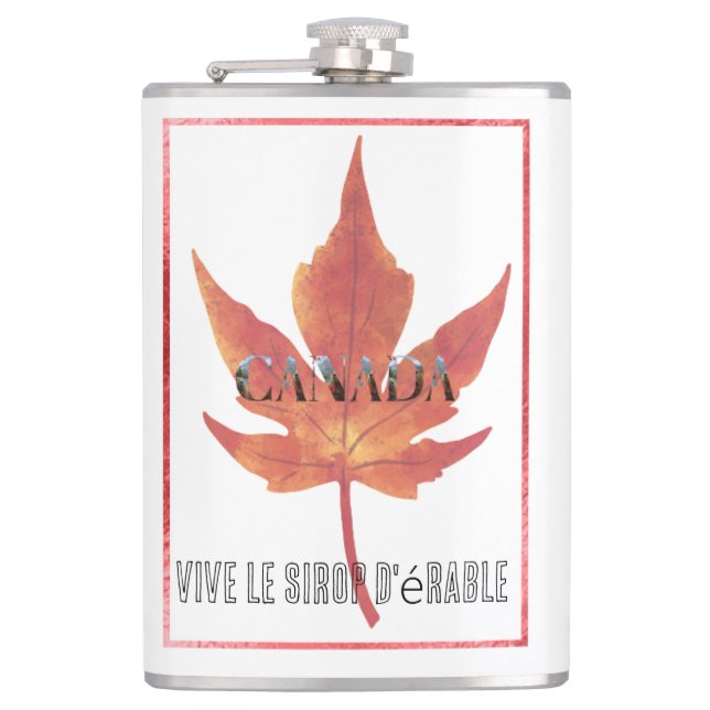 Petaca Flasque Canada/Canada Maple Leaf Flask (Anverso)