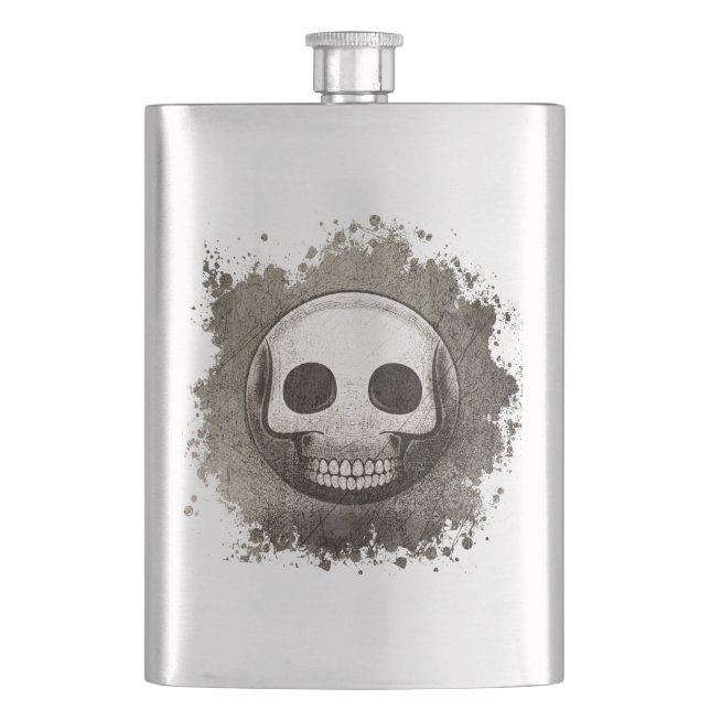 Petaca Flasque Skullmoji Vintage (Anverso)