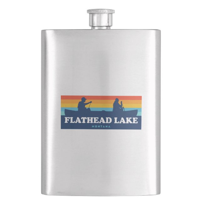 Petaca Flathead Lake Montana Canoe (Anverso)
