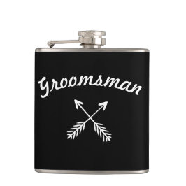 Petaca Flechas cruzadas del Groomsman Cualquier máscara d