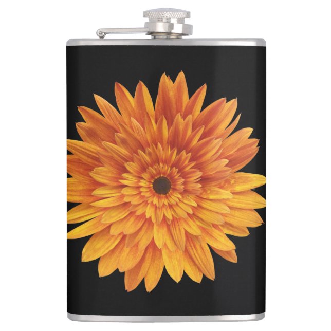 Petaca flor de girasol flores    (Anverso)
