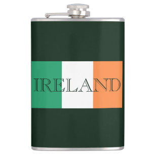 Petaca flor de Irlanda de bandera irlandesa