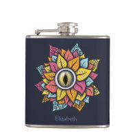 Flor de ojos psicodélica - Arte Trippy colorido