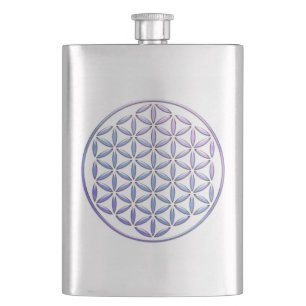 Petaca Flor de vida / Blume des Lebens - sello violeta