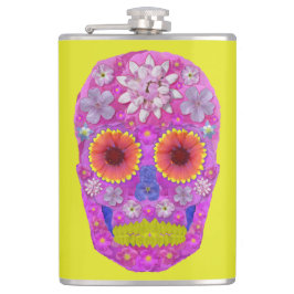 Petaca Flor Skull 2