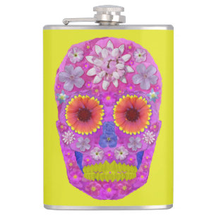 Petaca Flor Skull 2