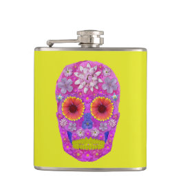 Petaca Flor Skull 2
