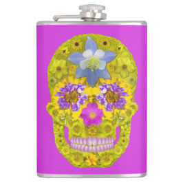 Petaca Flor Skull 3