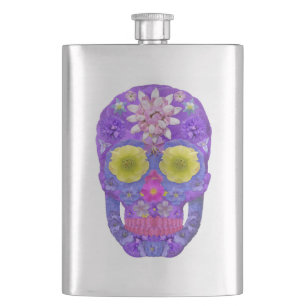 Petaca Flor Skull 5