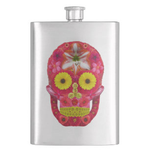 Petaca Flor Skull 6