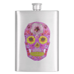 Petaca Flor Skull 7