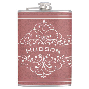 Petaca Florecimiento de cosecha personalizada Sr. Hipster