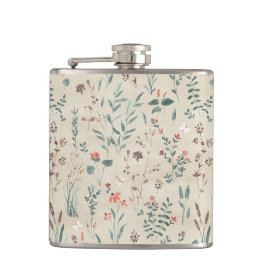 Petaca Flores acuáticas de la flora del lago