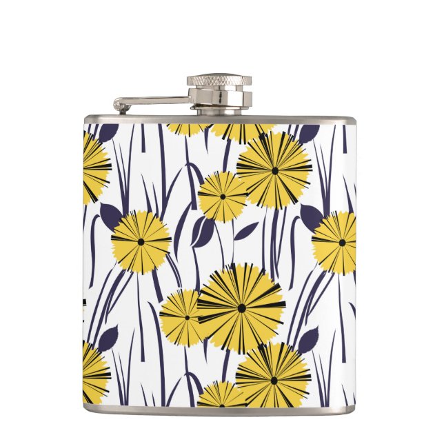 Petaca Flores amarillas (Anverso)