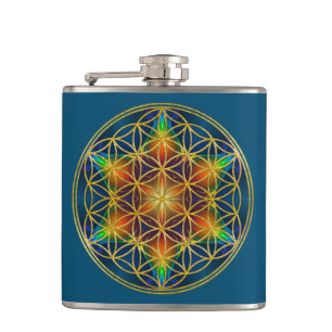 Petaca FLORES DE LA VIDA - Florecimiento fractal 1