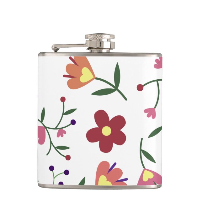 Petaca flores de patrón- (Anverso)