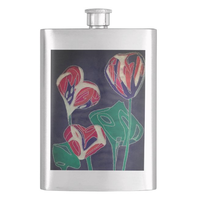 Petaca Flores estampadas (Anverso)