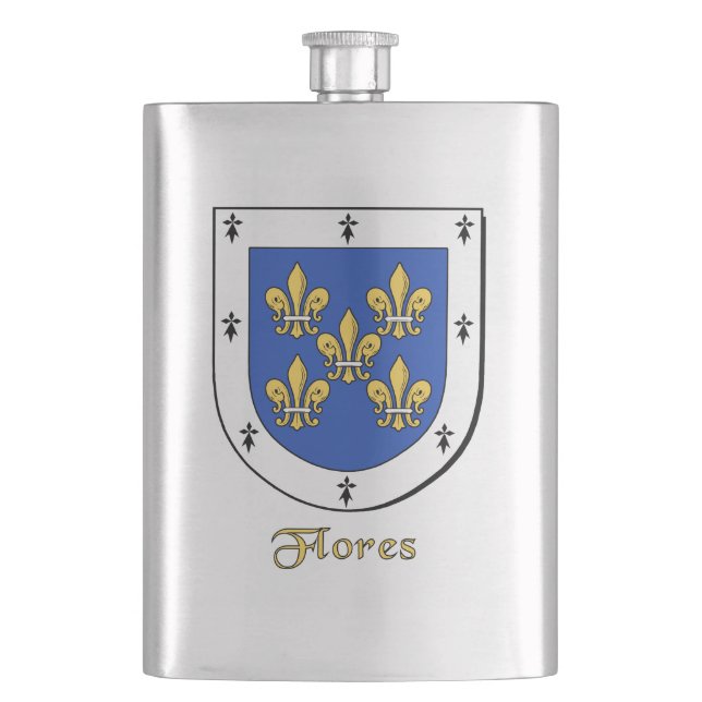 Petaca Flores Heraldic Shield (Anverso)