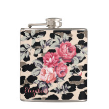 Flores Modernas Y Cuidadas En Leopard Print-Person