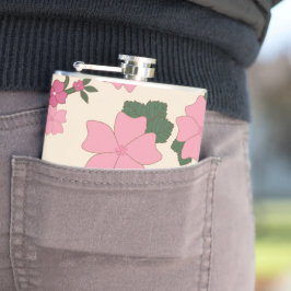 Petaca Flores Rosa, Patrón Floral, Patrón De Flores