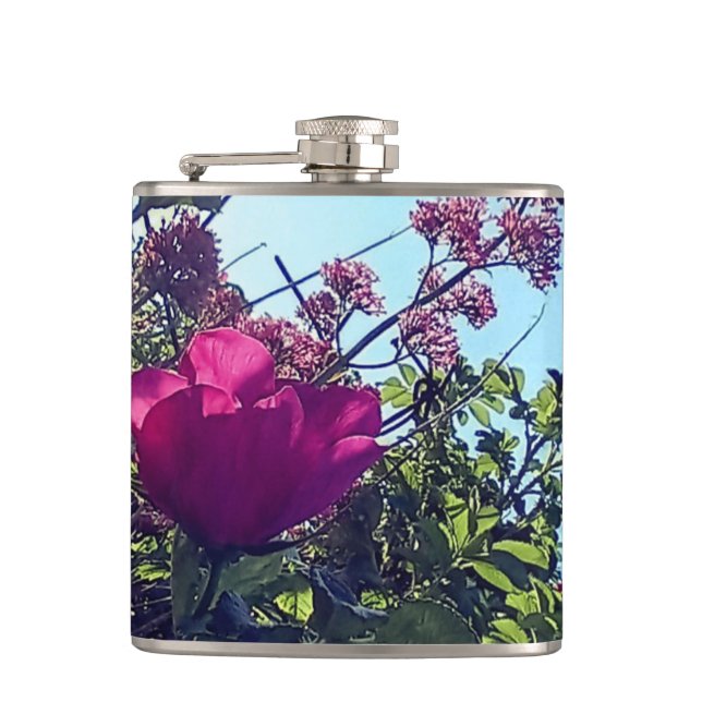 Petaca Flores rosadas (Anverso)