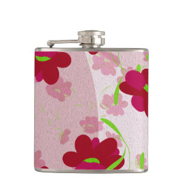 Petaca Flores rosas y rojas - Floral