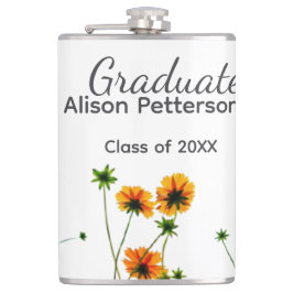 Petaca flores silvestres amarillas modernas graduadas rús