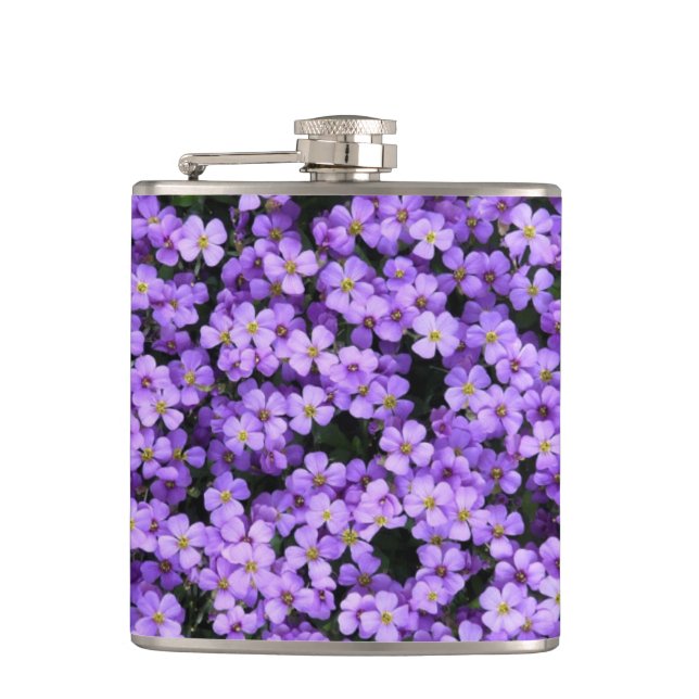 Petaca Flores violetas enarbolan flores violetas (Anverso)