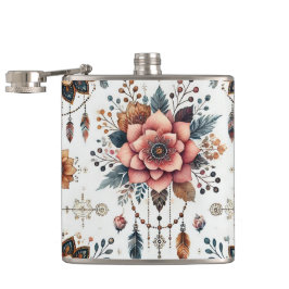 Petaca Flores y plumas