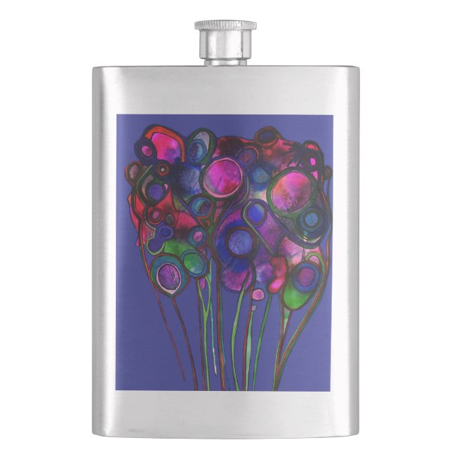 Petaca Flowers Classic Flask (Anverso)