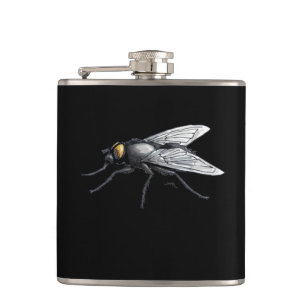 Petaca Fly Buddy gigante mosca negro envuelto