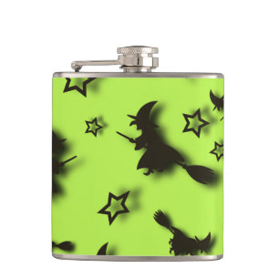 Petaca Flying witch among stars at Halloween night 3D 