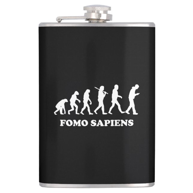 Petaca Fomo Sapiens (Anverso)