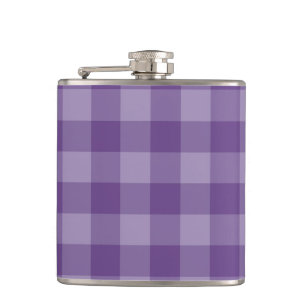 Petaca Fondo a cuadros violeta