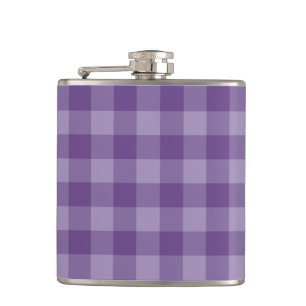 Petaca Fondo a cuadros violeta