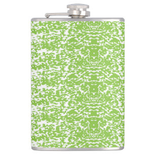 Petaca fondo abstracto verde y blanco