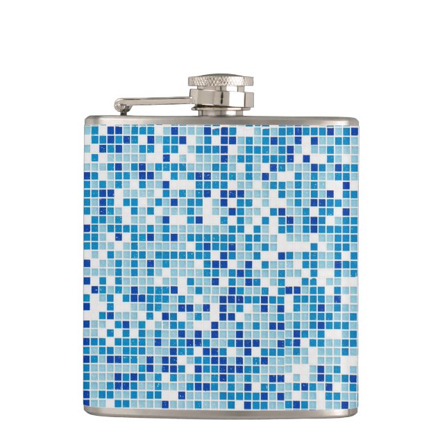 Petaca Fondo de azulejos azules (Anverso)