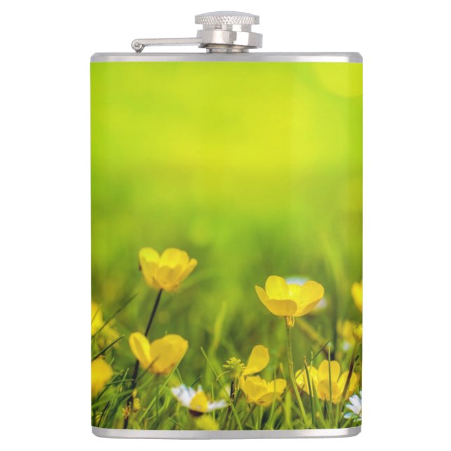 Petaca Fondo de las flores de primavera (Anverso)