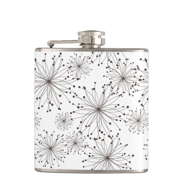 Petaca Fondo floral retro (Anverso)