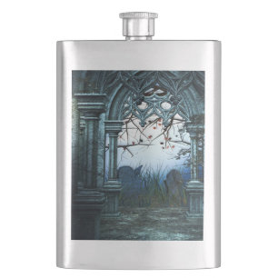 Petaca Fondo oscuro de cementerio